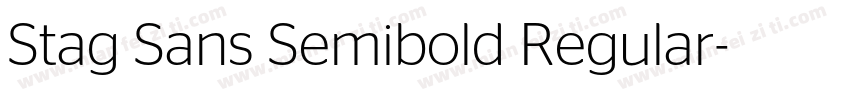 Stag Sans Semibold Regular字体转换